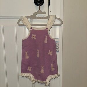 Cat & Jack Purple and Cream Bodysuit